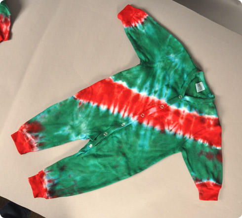 candy cane tie dye shirt