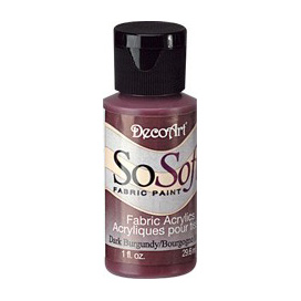 DecoArt SoSoft Fabric Acrylic Paint Medium - 2-ounce - Clear